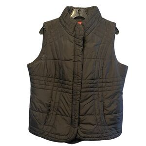 Black Quilted Vest